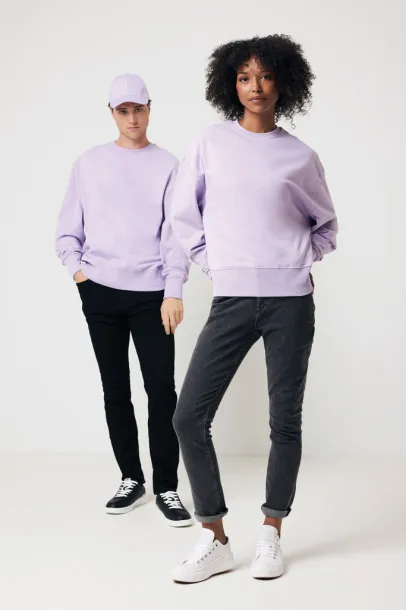  Iqoniq Kruger unisex opušteni pulover od recikliranog pamuka, 340 g/m² - iqoniq Lavanda