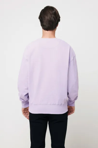  Iqoniq Kruger unisex opušteni pulover od recikliranog pamuka, 340 g/m² - iqoniq Lavanda