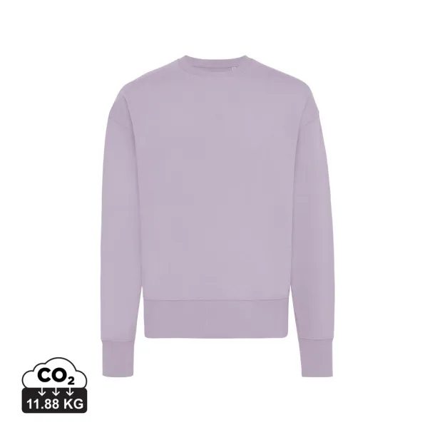  Iqoniq Kruger unisex opušteni pulover od recikliranog pamuka, 340 g/m² - iqoniq Lavanda