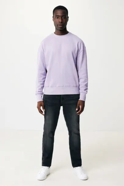  Iqoniq Kruger unisex opušteni pulover od recikliranog pamuka, 340 g/m² - iqoniq Lavanda