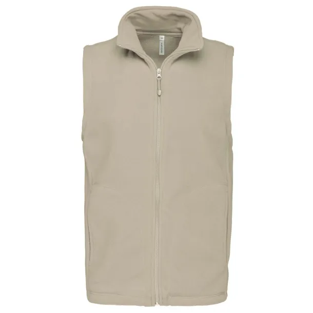 LUCA MEN'S MICRO FLEECE GILET - Kariban Beige