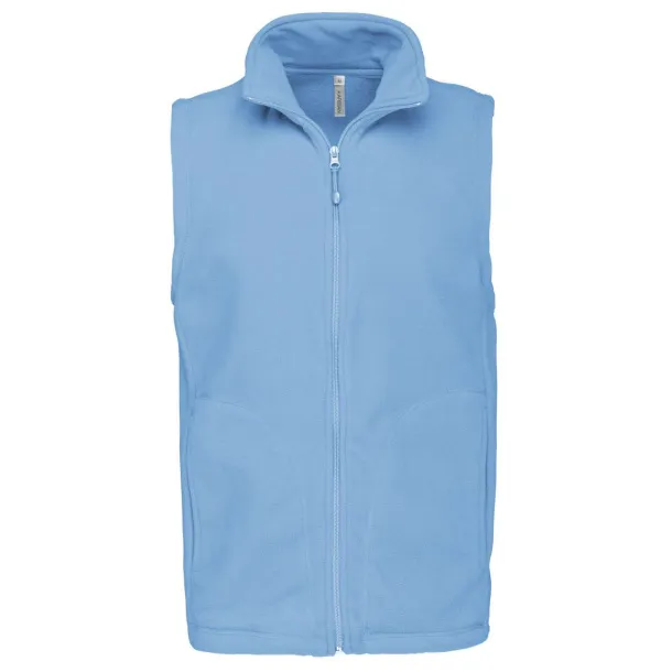 LUCA MEN'S MICRO FLEECE GILET - Kariban Sky blue