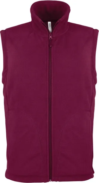 LUCA MEN'S MICRO FLEECE GILET - Kariban Wine