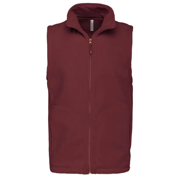 LUCA MEN'S MICRO FLEECE GILET - Kariban Wine