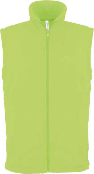 LUCA MEN'S MICRO FLEECE GILET - Kariban Lime