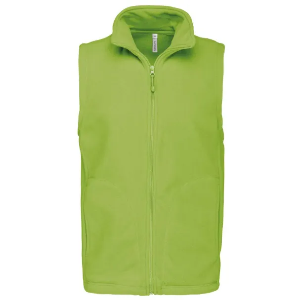 LUCA MEN'S MICRO FLEECE GILET - Kariban Lime