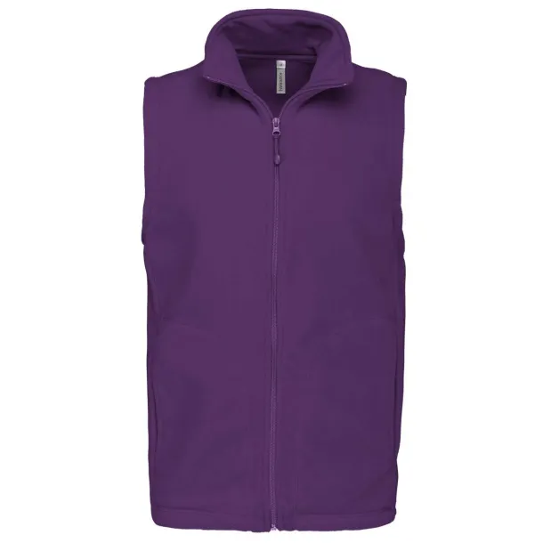 LUCA MEN'S MICRO FLEECE GILET - Kariban Ljubičasta