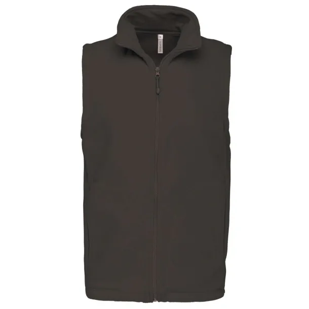 LUCA MEN'S MICRO FLEECE GILET - Kariban Tamno siva