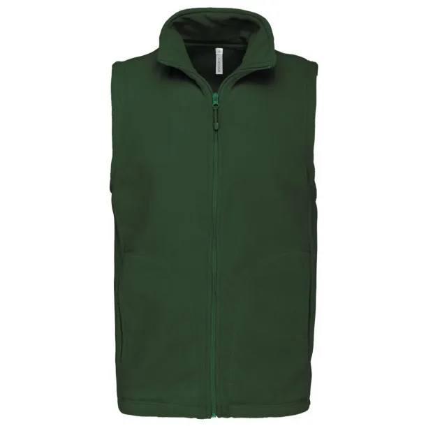 LUCA MEN'S MICRO FLEECE GILET - Kariban Šumski zelena