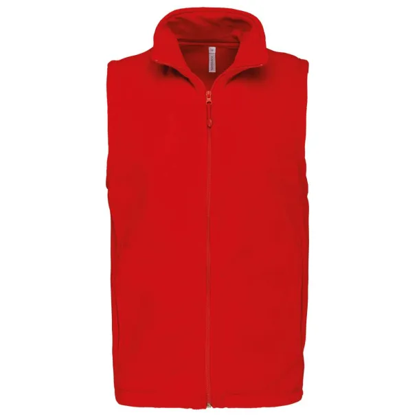 LUCA MEN'S MICRO FLEECE GILET - Kariban Red