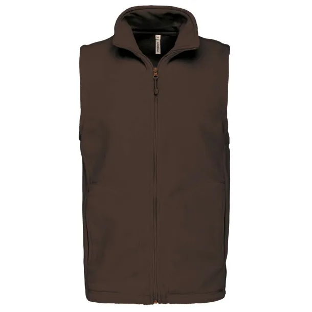 LUCA MEN'S MICRO FLEECE GILET - Kariban Chocolate