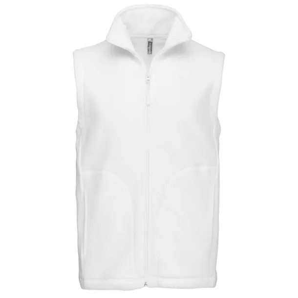 LUCA MEN'S MICRO FLEECE GILET - Kariban White