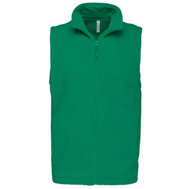 LUCA MEN'S MICRO FLEECE GILET - Kariban Kelly Green