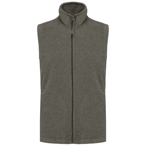 LUCA MEN'S MICRO FLEECE GILET - Kariban Green Marble Heather