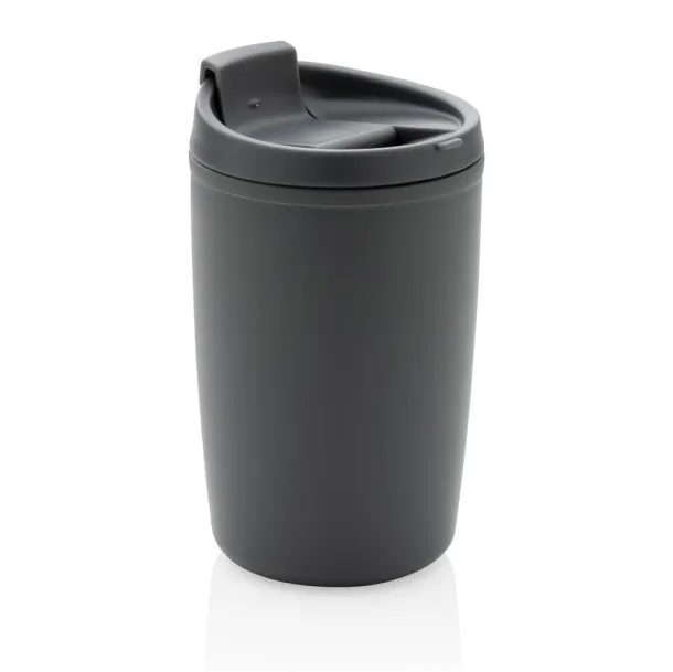  GRS čaša od recikliranog PP-a s poklopcem na preklop, 300 ml - XD Collection Antracit