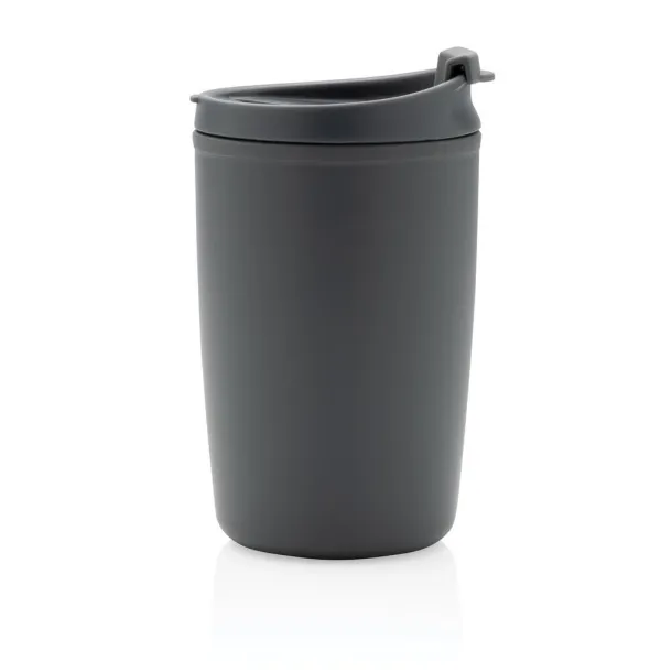 GRS čaša od recikliranog PP-a s poklopcem na preklop, 300 ml - XD Collection Antracit