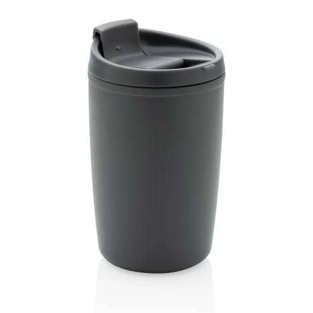  GRS čaša od recikliranog PP-a s poklopcem na preklop, 300 ml - XD Collection Antracit