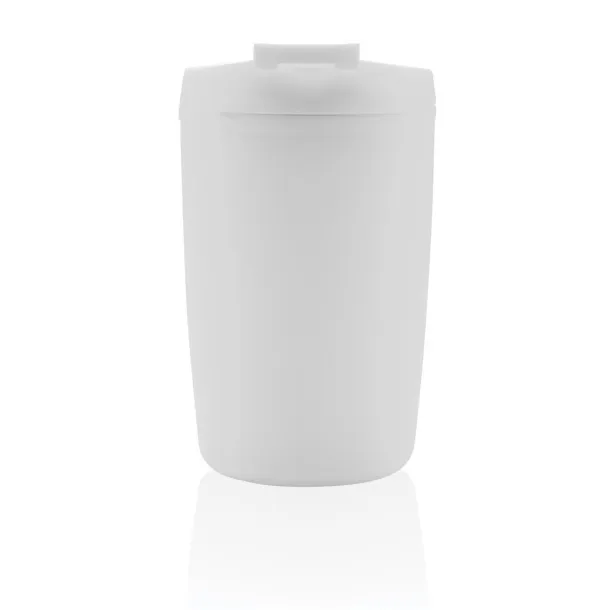 GRS čaša od recikliranog PP-a s poklopcem na preklop, 300 ml - XD Collection Bijela