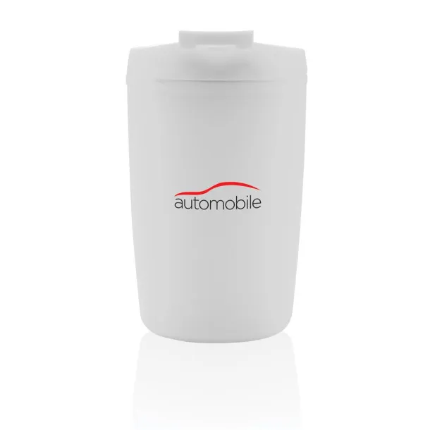  GRS Recycled PP tumbler with flip lid - XD Collection White 