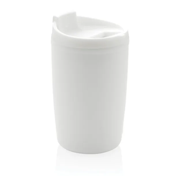  GRS čaša od recikliranog PP-a s poklopcem na preklop, 300 ml - XD Collection Bijela