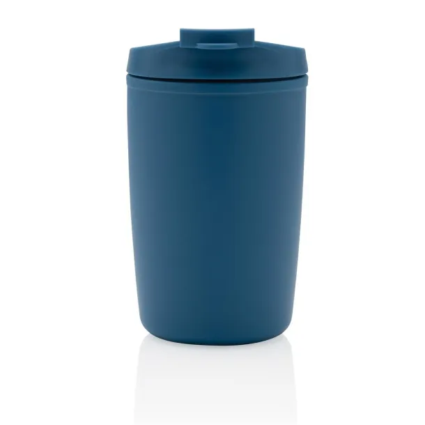  GRS čaša od recikliranog PP-a s poklopcem na preklop, 300 ml - XD Collection Plava 