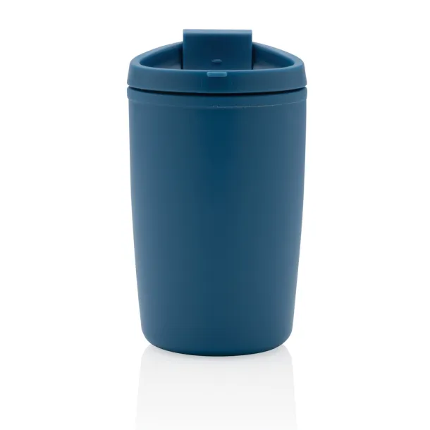 GRS čaša od recikliranog PP-a s poklopcem na preklop, 300 ml - XD Collection Plava 