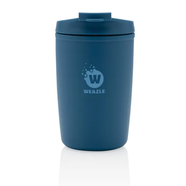  GRS čaša od recikliranog PP-a s poklopcem na preklop, 300 ml - XD Collection Plava 