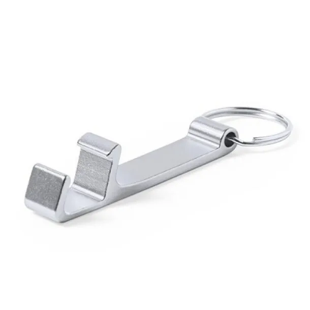  Keyring, phone stand and bottle opener silver