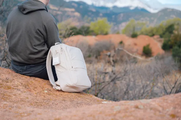  Armond AWARE™ RPET 15.6 inch laptop backpack - XD Xclusive beige