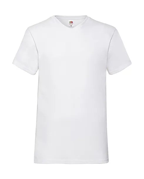  Valueweight kratka majica s V-izrezom, 165 g/m² - Fruit of the Loom Bijela
