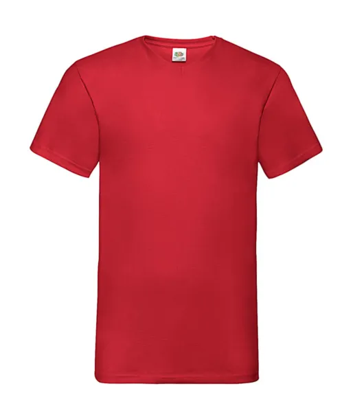  Valueweight kratka majica s V-izrezom, 165 g/m² - Fruit of the Loom Crvena