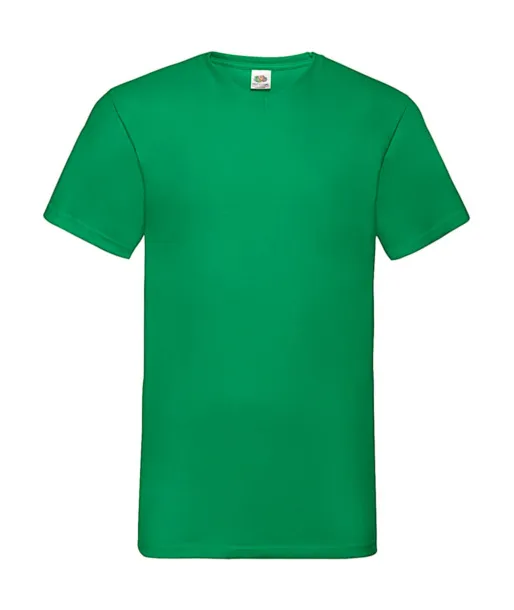  Valueweight kratka majica s V-izrezom, 165 g/m² - Fruit of the Loom Kelly zelena