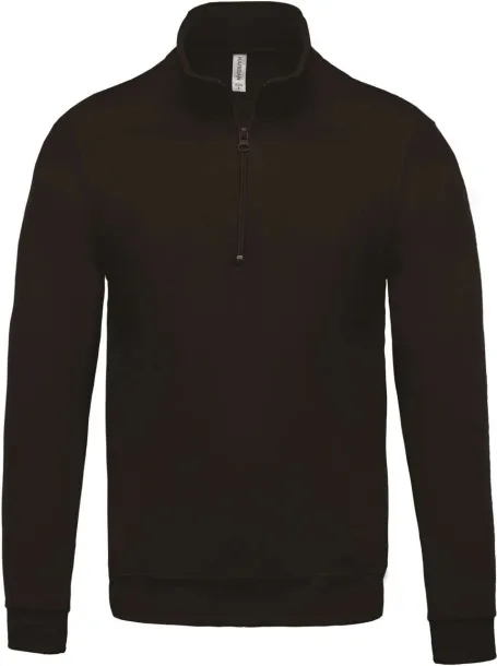  ZIP NECK SWEATSHIRT - 280 g/m² - Kariban Tamno siva