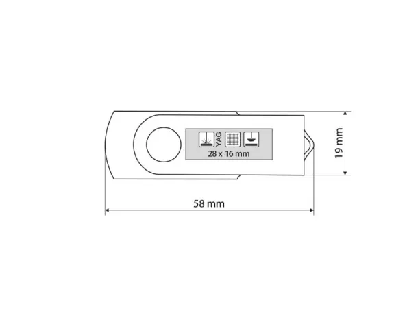 SMART USB Flash Memorija - PIXO Bijela