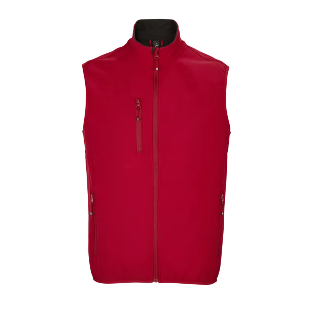  SOL'S FALCON BW muški softshell prsluk - SOL'S Pepper Red