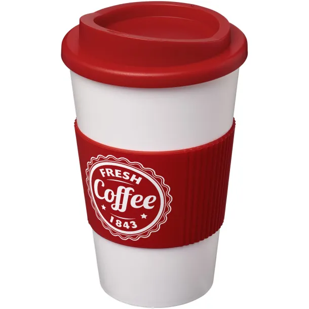 Americano® 350 ml insulated tumbler with grip Red White