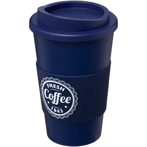 Americano® 350 ml insulated tumbler with grip Dark blue