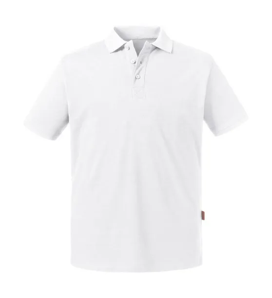  Men's Pure Organic Polo - Russell Pure Organic Bijela