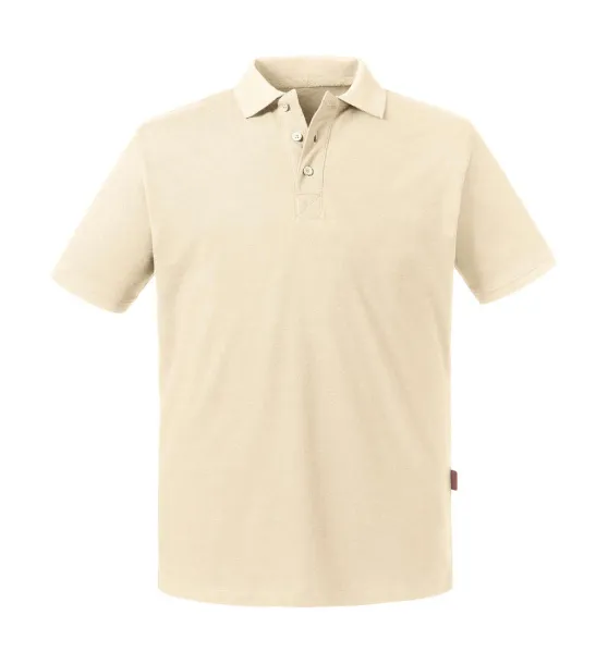  Men's Pure Organic Polo - Russell Pure Organic Natural