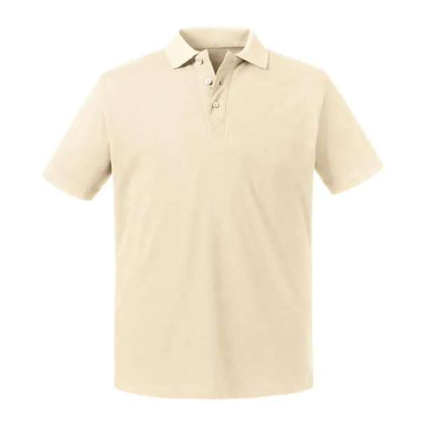  Men's Pure Organic Polo - Russell Pure Organic Natural