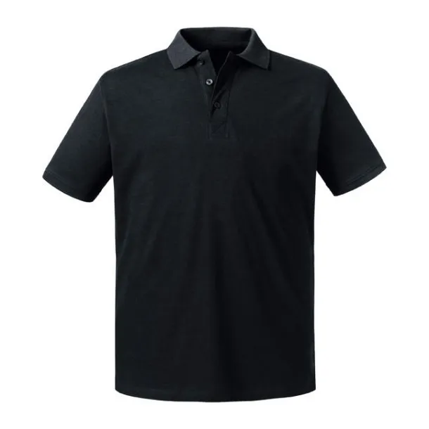  Men's Pure Organic Polo - Russell Pure Organic Black