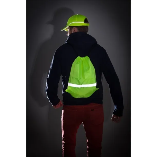 PROMO REFLECT retractable backpack with reflective strap Yellow