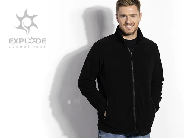 GLECHER polar fleece sweatshirt - EXPLODE Black