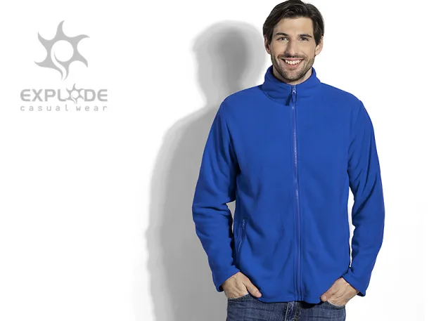 GLECHER polar fleece sweatshirt - EXPLODE Royal blue