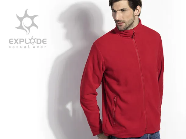 GLECHER polar fleece sweatshirt - EXPLODE Red