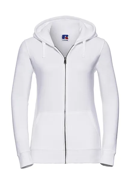  Ženski hoodie s patentnim zatvaračem, 280 g/m² - Russell  Bijela