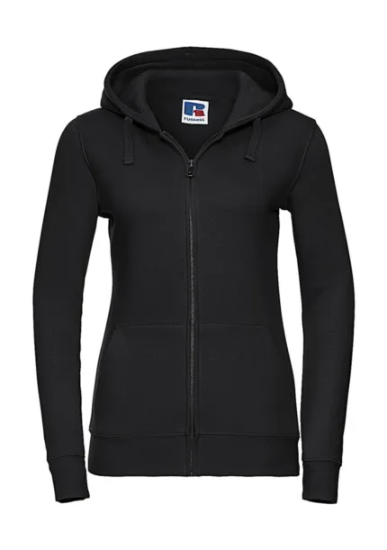  Ženski hoodie s patentnim zatvaračem, 280 g/m² - Russell  Crna