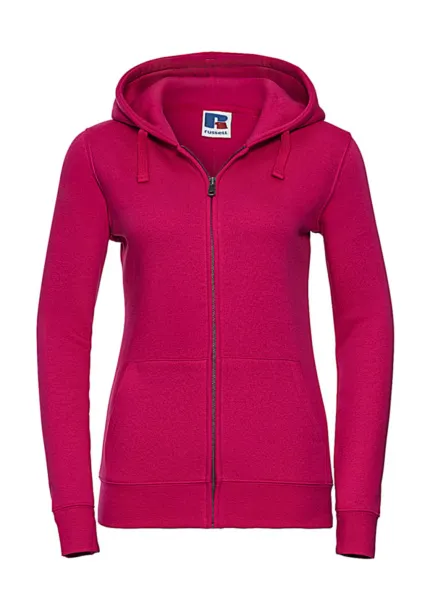  Ženski hoodie s patentnim zatvaračem, 280 g/m² - Russell  Fuchsia