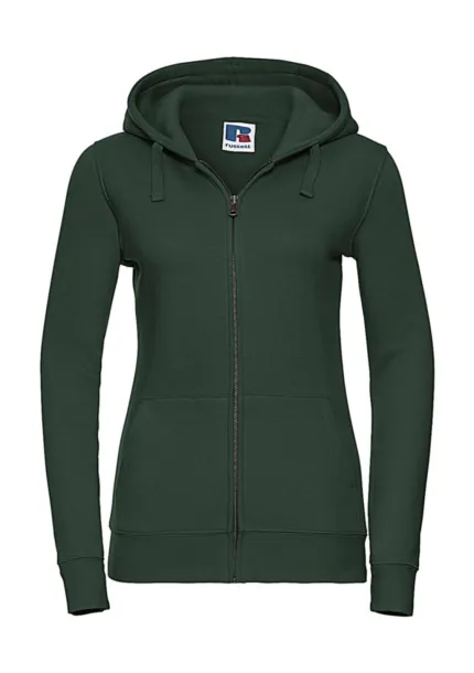  Ženski hoodie s patentnim zatvaračem, 280 g/m² - Russell  Zelena