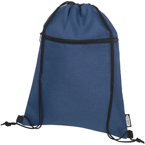 Ross RPET drawstring backpack Navy Blue